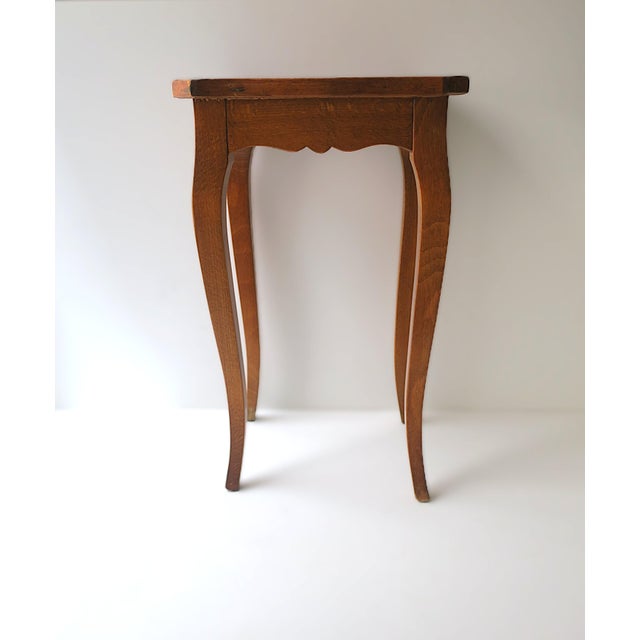 Rococo Style End Side Accent Table With Burl Top, Small For Sale In New York - Image 6 of 14