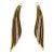 1960s 14k Gold and Diamond Wing Shaped Earrings - 2 Pieces For Sale