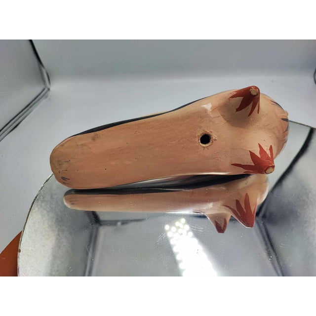 Mexican Tonala Ceramic Bird Figurine, 1960s For Sale - Image 6 of 7