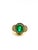 Emerald Bochic “Capri” Vintage Natural Diamond & Emerald Retro Ring Set In 18K Gold & Silver For Sale - Image 8 of 11