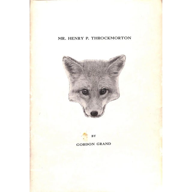 GRAND, Gordon 1) Faith, Perfect Faith: A Christmas Day Fox Hunt [26] pp. 1943 2) Mr. Henry Throckmorton [36] pp. 1948 3)...