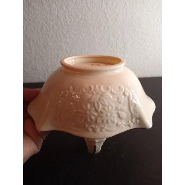 Art Deco Lenox Ivory Beige Porcelain Decorative Basket For Sale - Image 3 of 8