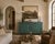 Vintage Chinese Painted Buffet Cabinet, now repainted in a beautiful aged teal color, it is the perfect size for storage...