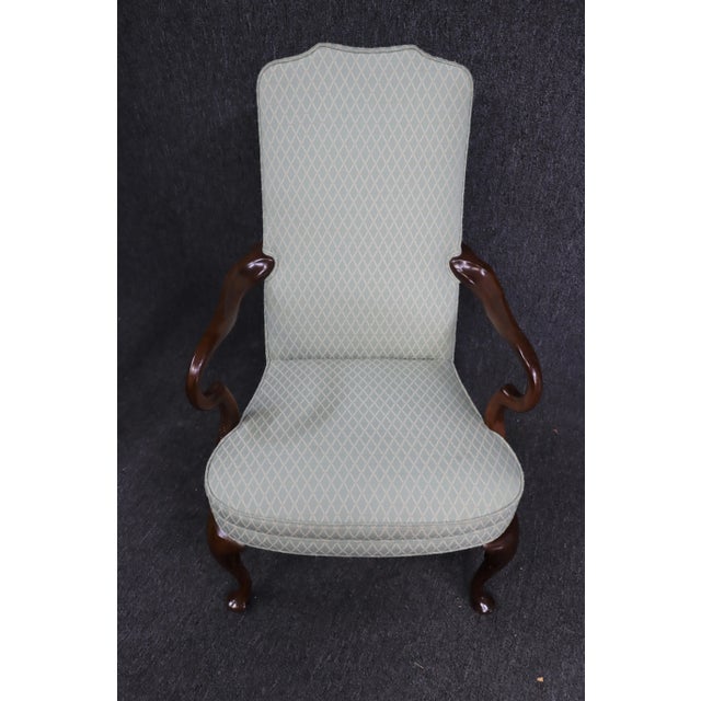 Queen Anne Cherry Shepherd Crook Arm Chairs - a Pair For Sale - Image 9 of 12