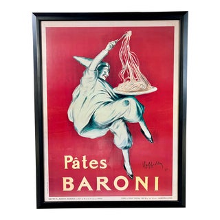 "Pâtes Baroni" Vintage Poster by Leonetto Cappiello, 1921, Framed For Sale