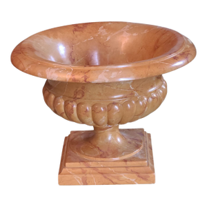 Late 20th Century Neoclassical Decorative Centerpiece Heavy Marbleized Style Urn Jardinière Planter