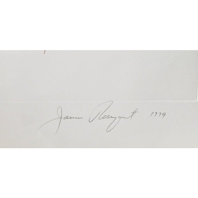 This artwork titled "SWing Screen" 1979 is an original colors etching with aquatint on Pescia Italia paper by renown...