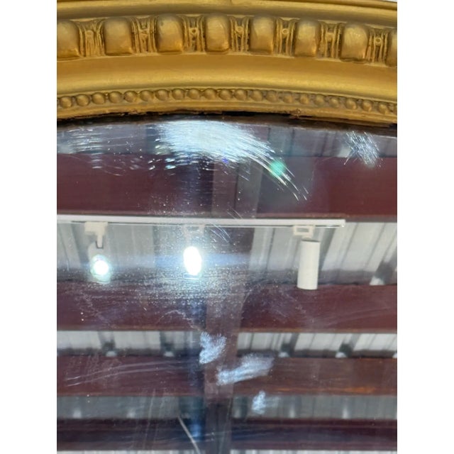 19th Century 19th Century Large French Louis Phillipe Carved and Giltwood Mirror For Sale - Image 5 of 12