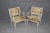 Pair 19th C French Louis XVI Parcel Gilt Carved Armchairs With Aubusson Tapestry For Sale - Image 15 of 17