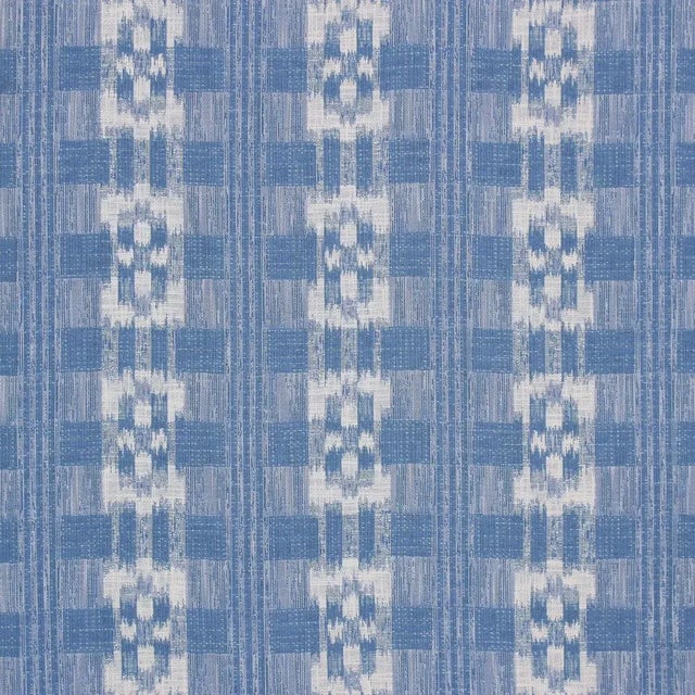 Sister Parish Mahalo Peformance Fabric in Summer Blue For Sale