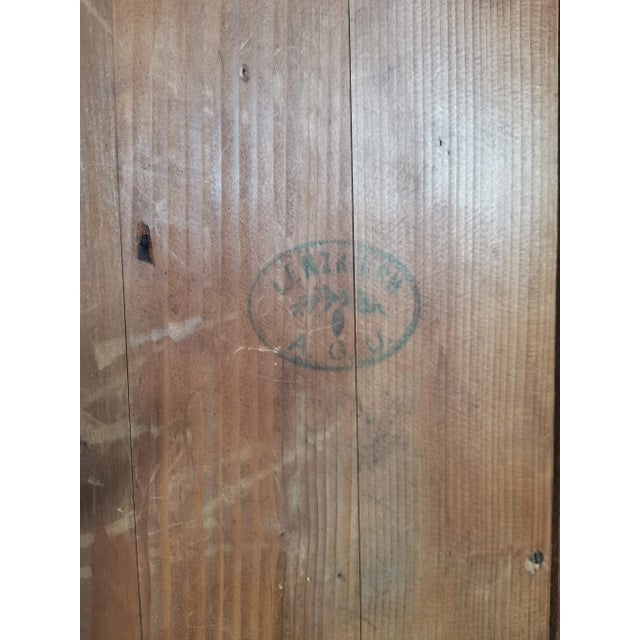 1892 Antique German Mechanical Wooden Wall Clock With Pendulum by Lenzkirch With Carved Columns Model 688 For Sale - Image 10 of 10