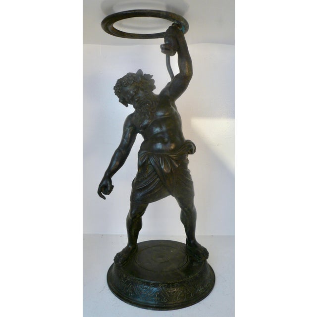 Metal 19th Century Italian Grand Tour Bronze Figure of Silenus, God of Wine For Sale - Image 7 of 12