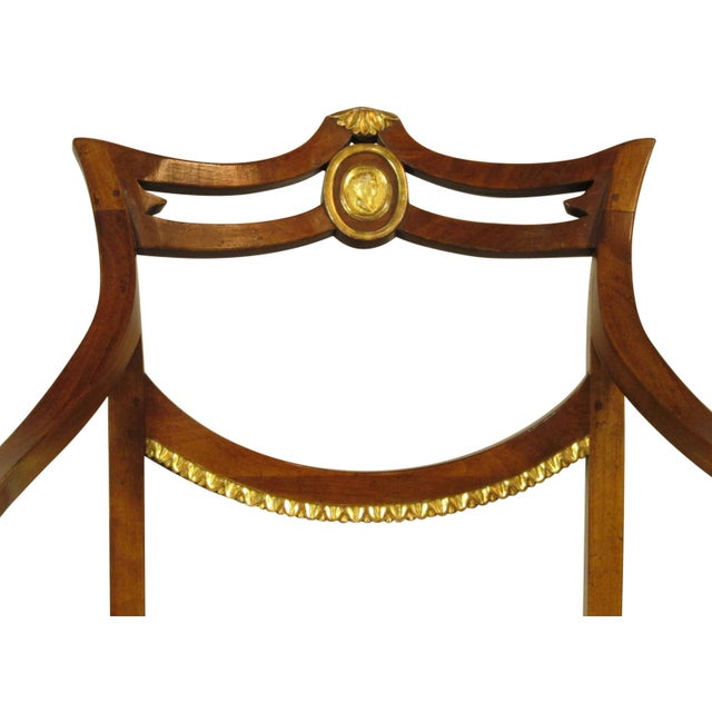 Wood 19th-C. Swedish Arm Chair For Sale - Image 7 of 9