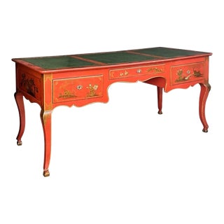 1970s Louis XV Style Chinoiserie Desk by Baker Furniture Company For Sale