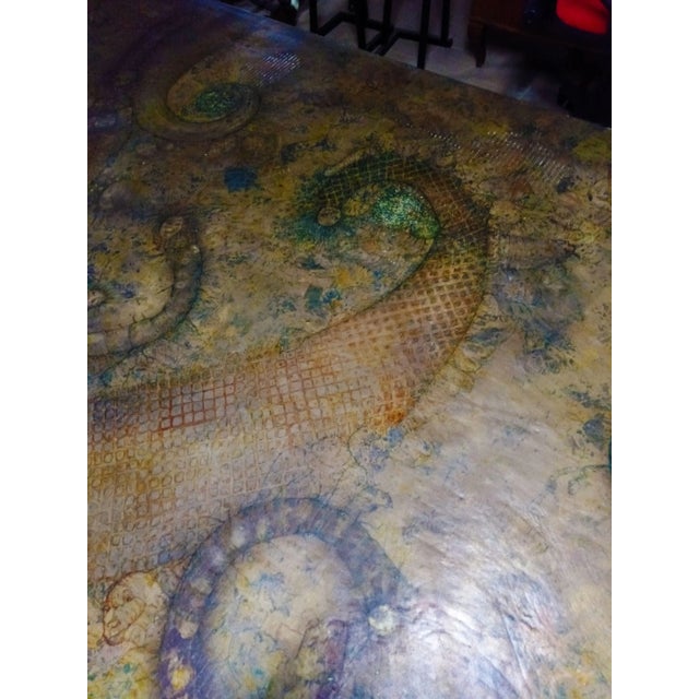 1960s Wooden Top Meeting Table by Monica Sacchetti For Sale - Image 5 of 10