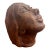 1967 Haitian Modernist Carved Wood Female Bust by André Lafontant, Signed For Sale
