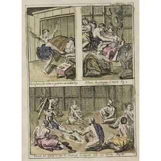 How the American Indigenous Deal with Death - Etching by G. Pivati - 1746/1751 1746-1751 For Sale