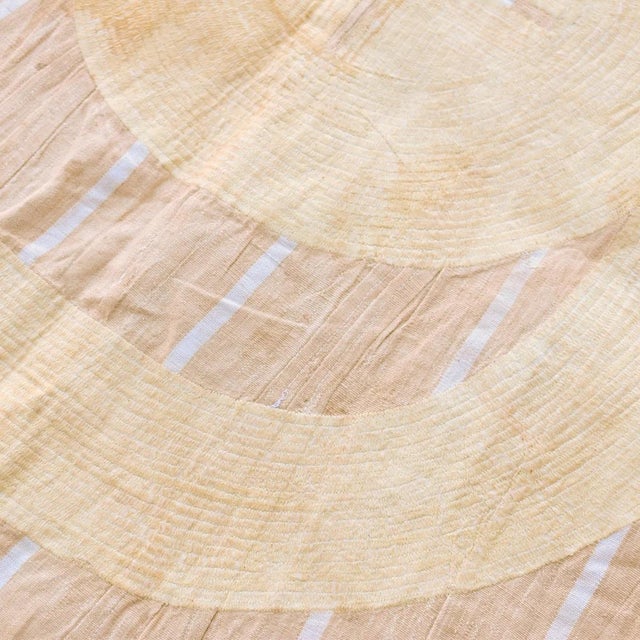 Early 20th Century Hausa Beige Embroidered Boubou Shirt Nigeria For Sale - Image 13 of 14