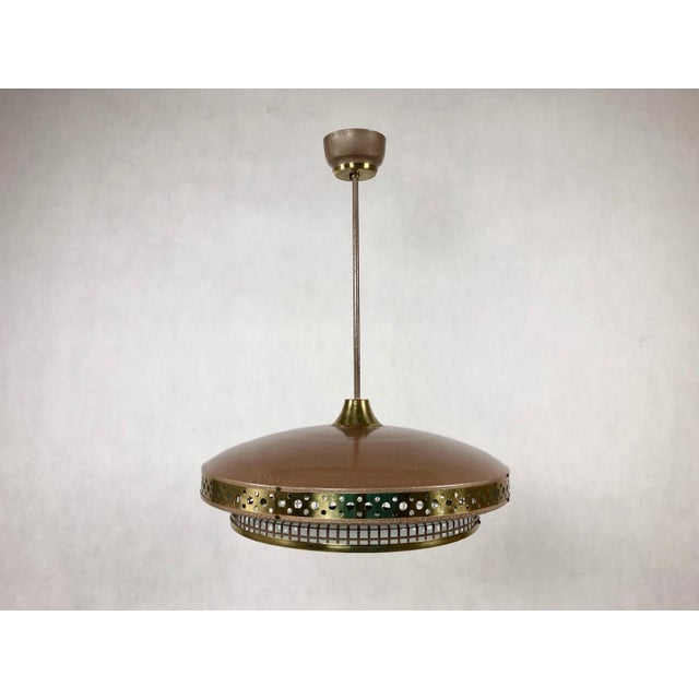Space Age Ufo Pendant Lamp by Ludib Bratislava, 1950s For Sale - Image 11 of 15