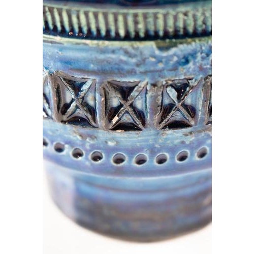 Blue Italian Blue Vase by Bitossi For Sale - Image 8 of 9