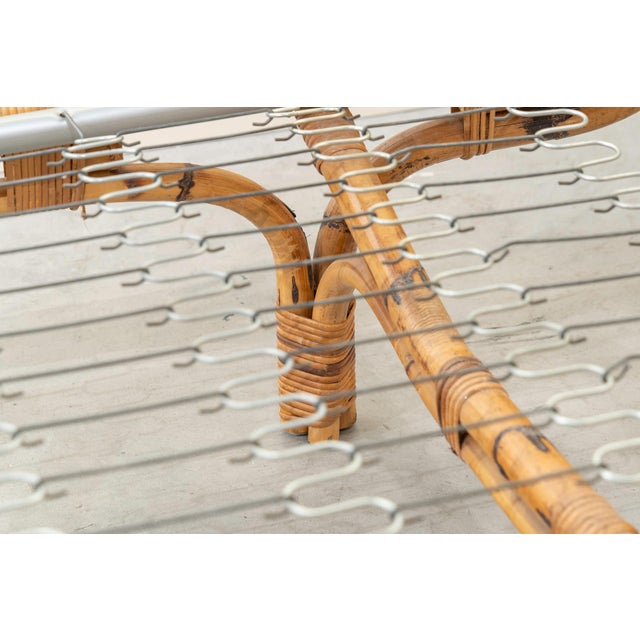 Italian Bamboo Bed or Daybed, 1960s For Sale - Image 6 of 10