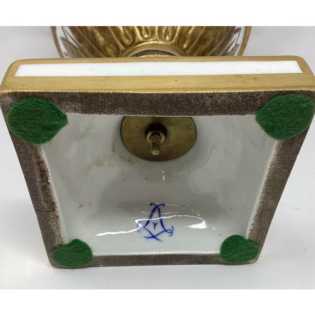 Late 18th Century Magnificent Sevres Capped Vase. Marked 1777. 18th C Beau Bleu Ground With Gilt. For Sale - Image 5 of 5