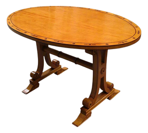 Early 19th Century Biedermeier Oval Library Table