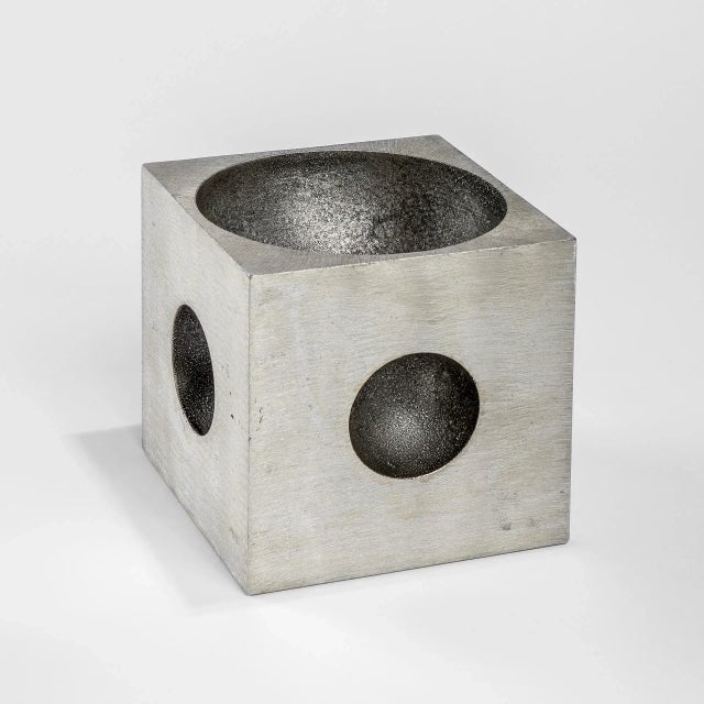 Lorenzo Burchiellaro, Cubo, 1970s, Aluminum For Sale - Image 6 of 6