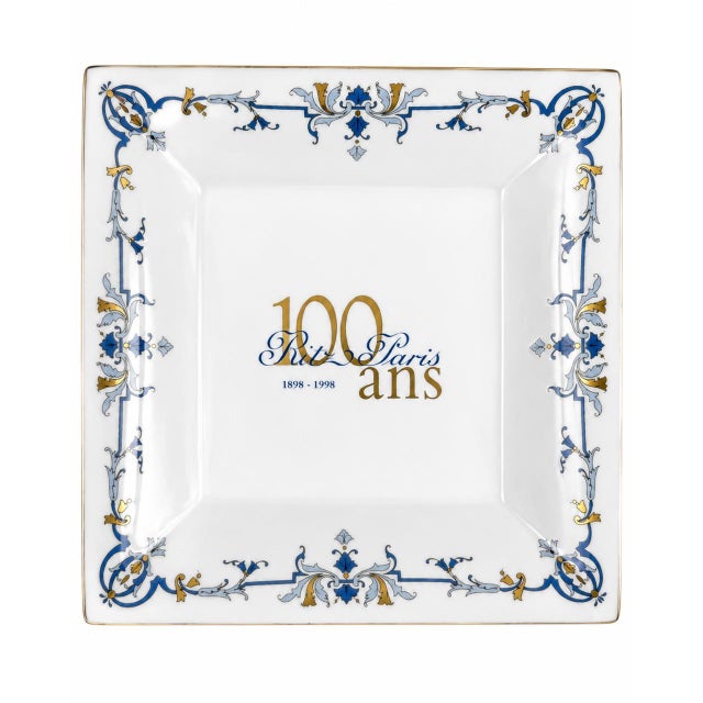 Ceramic Vintage Ritz Paris Hotel 100 Year Anniversary Porcelain Ashtray Catchall Dish For Sale - Image 7 of 10