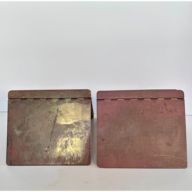 Gold Fratelli Alinari Florentine Bookends, a Pair For Sale - Image 8 of 8