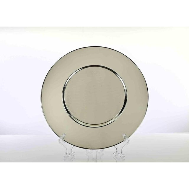 Vintage Silver Plated Serving Plate realized in Italy in 1970s. Excellent condition.