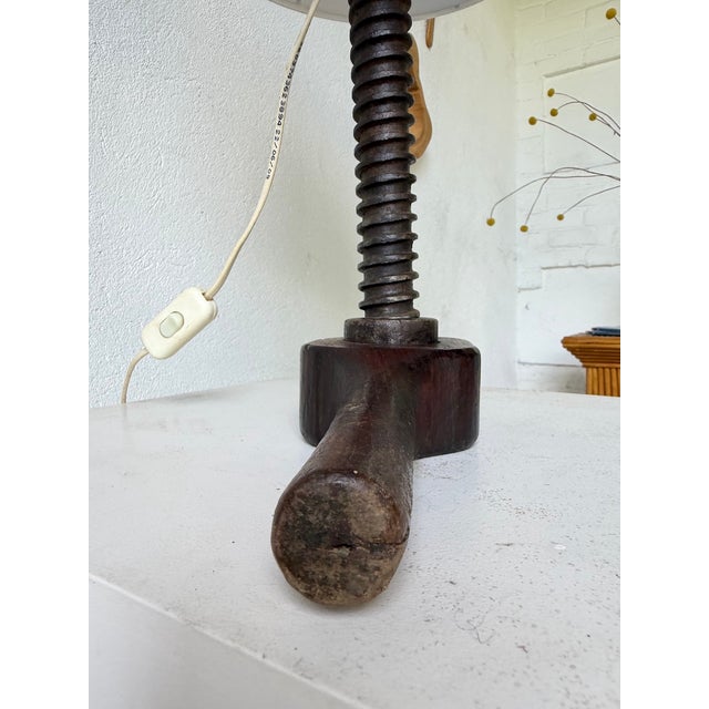 Brutalist Handcrafted Table Lamp, 1950s For Sale - Image 13 of 18