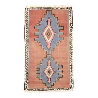 Vintage Persian Bijar Kilim Rug - 05'05 X 09'03 For Sale