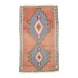 Vintage Persian Bijar Kilim Rug - 05'05 X 09'03