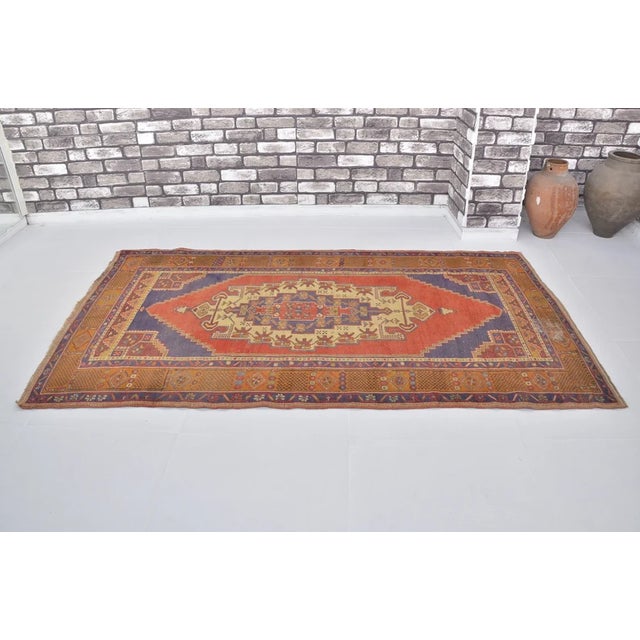 Textile Mid 20th Century Bohemian Area Anatolian Carpet For Sale - Image 7 of 10