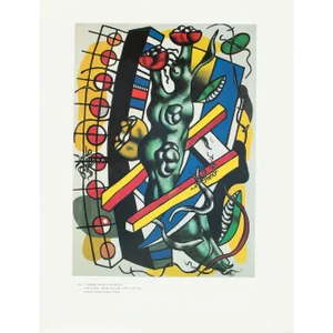 1990 After Fernand Leger "Tree in the Ladder", Full-Color Parisian Print