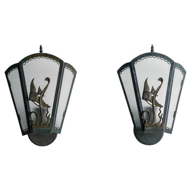 Swedish Art Deco Wall Lights, 1930s, Set of 2 For Sale - Image 10 of 10