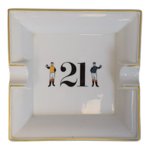The "21" Club Jockey Porcelain Ashtray