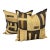 Kuba Cloth Decorative Pillows, Pair For Sale