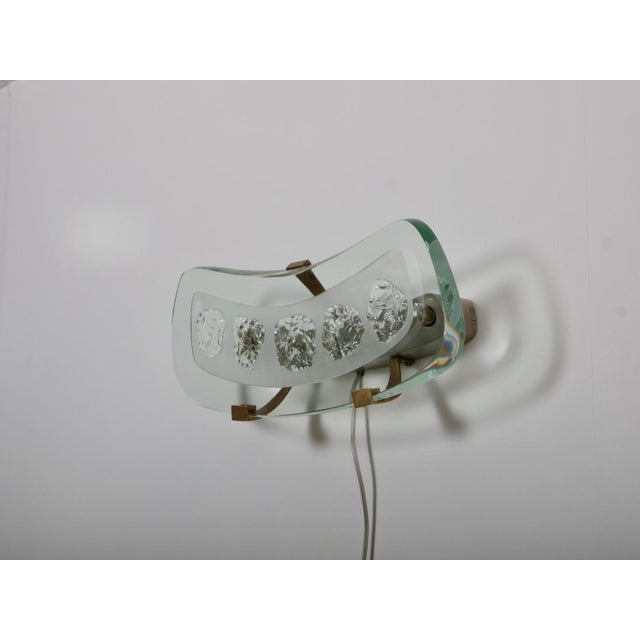 Wall Lights Model 1598 attributed to Max Ingrand for Fontana Arte, Italy, 1956, Set of 2 For Sale - Image 9 of 13