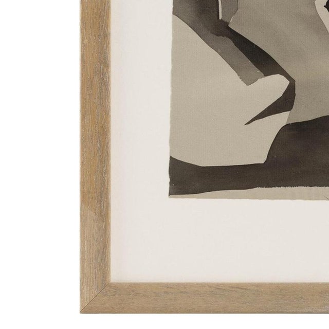 Modern Lindstrom, Composition, Mixed Media on Paper For Sale - Image 3 of 6