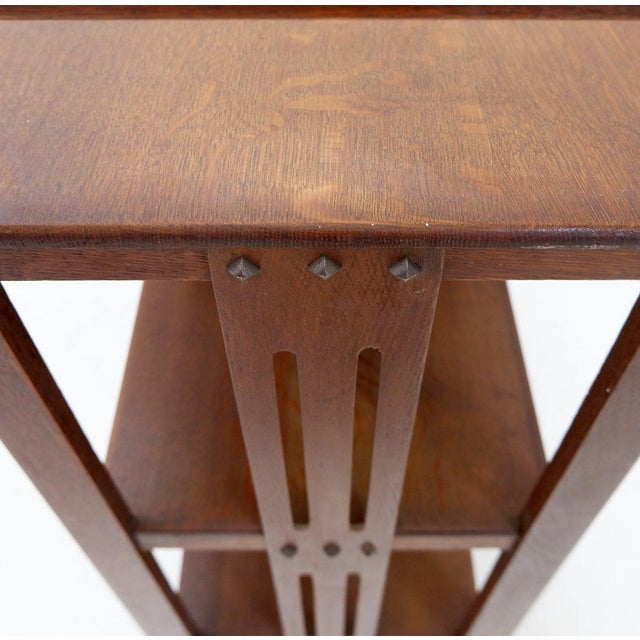 Art Deco Magazine Rack on Casters For Sale - Image 11 of 15