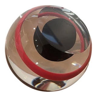 1960s Czech Art Glass Hut-Shaped Paperweight For Sale