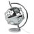 Table Lamp in Chromed Metal and Cut Glass by Oscar Torlasco, Italy, 1970s For Sale - Image 10 of 10