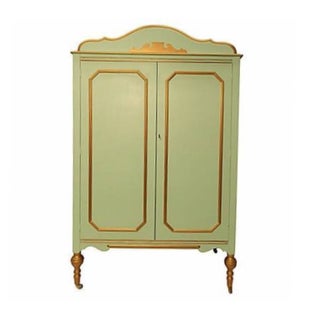 1920s Painted Armoire For Sale