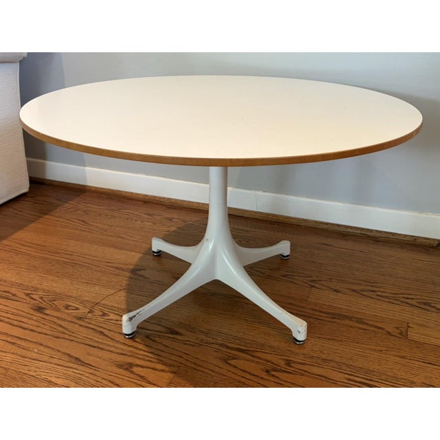 Wood Knoll Round Side Table For Sale - Image 7 of 8