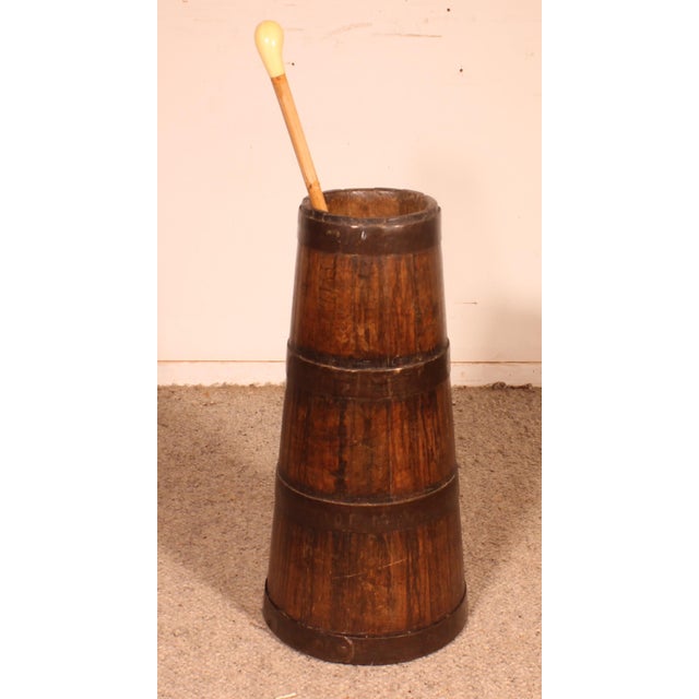 Antique Umbrella and Walking Stick Holders in the Form of a Churn, 1890s For Sale - Image 9 of 9