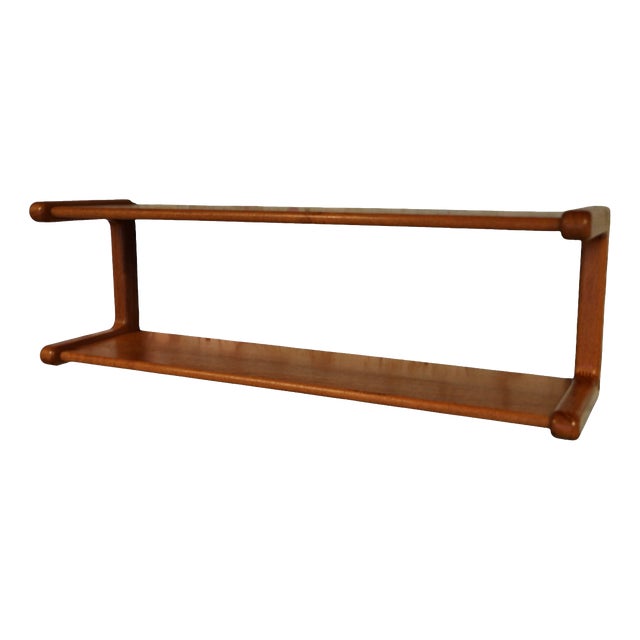 Wall-Mounted Shelf in Teak from Dyrlund, Denmark, 1960s For Sale