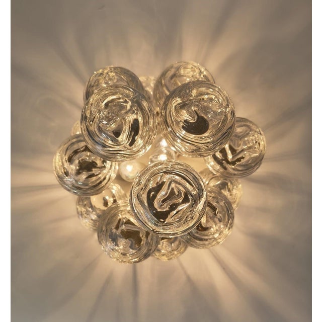 1970s Mid-Century Snowball Sputnik Glass Flush Mount from Doria Leuchten, Germany, 1970s For Sale - Image 5 of 18
