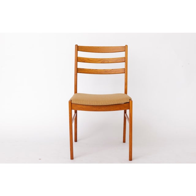 1960s Vintage Swedish Oak Chairs by Alb Johansson & Söner, 1960s, Set of 4 For Sale - Image 5 of 10